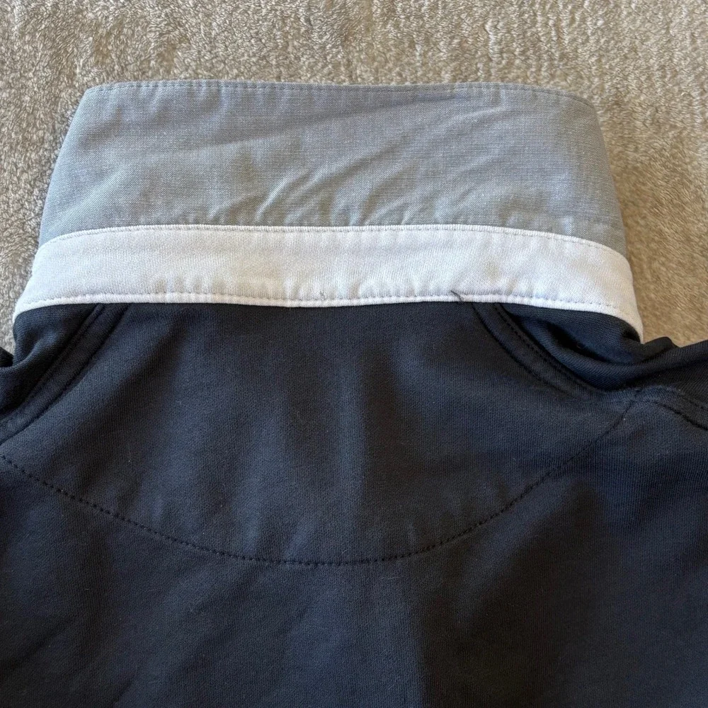 Nike Polo Shirt Mens M Black Grey Colorblock Dri-FIT Short Sleeve Golf Office‎